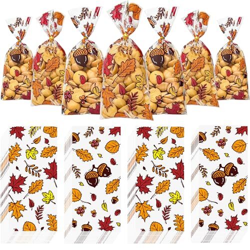 Treat Bags, Fall Treat Bags Candy Bags Bags 1 Count (Pack of 50) Thanksgiving - Bild 2 von 8