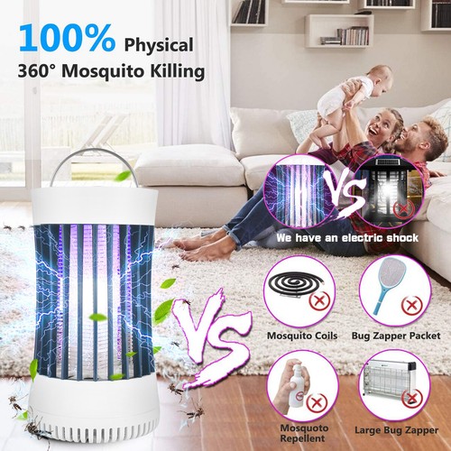 Rechargeable Electric Mosquito Fly Killer Bug Zapper Light USB Insect Pest Trap - Picture 5 of 15