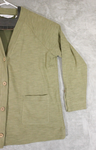 Isaac Mizrahi Live Cardigan Sweater Women's XL Bridge Hampton Long Sleeve Green - Picture 5 of 13