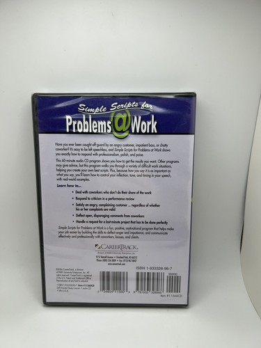 Simple Script for Problems@work - Audio CD von CareerTrack - Neu, S30-1 - Bild 2 von 3