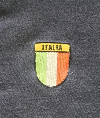 Italia Football Team Wear #3 Full Zip Embroidered Letters & Patch Jacket Size LG - Bild 4 von 13