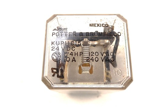 Potter and Brumfield KUP11D15 3541 DPDT 10A 24VDC NUEVO EN CAJA - Imagen 5 de 10