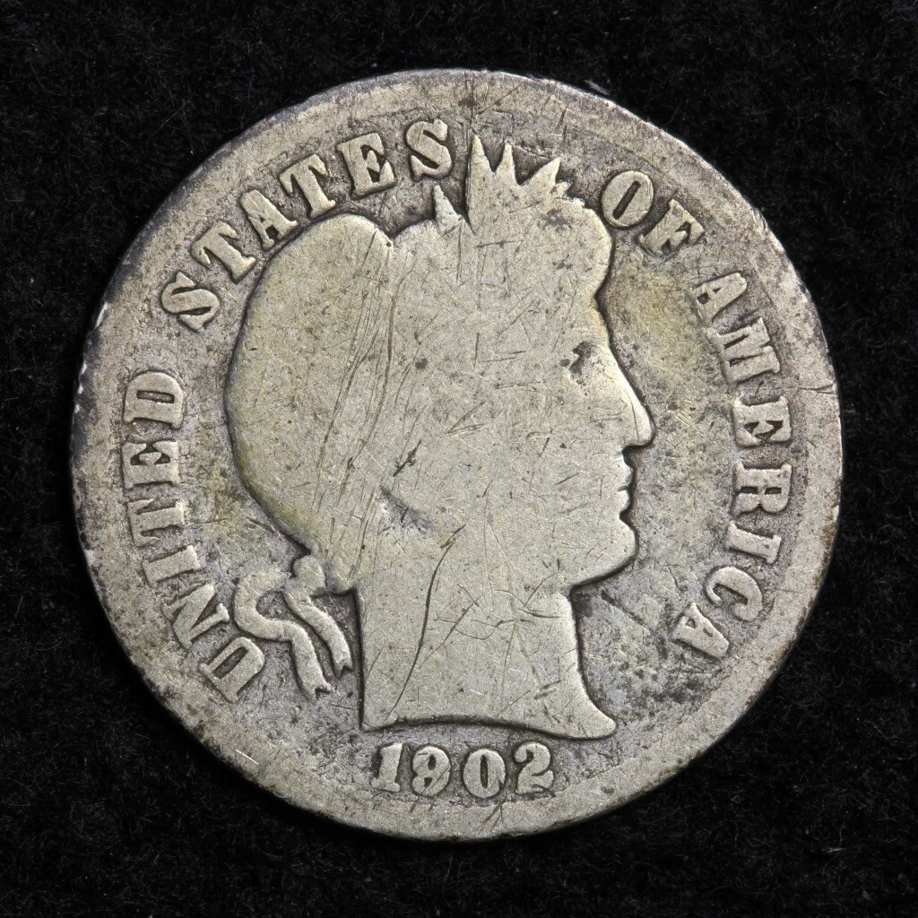 1902 Year Silver Barber Dimes (1892-1916) for sale | eBay