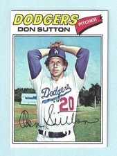 1977 Topps - #620 Don Sutton  L A DODGERS (HOF) EX