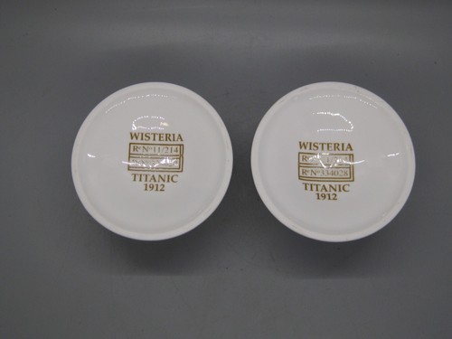 Vtg White Star Line "1912" Titanic Ship 1st Class Wisteria Candle Holders Repro - Picture 11 of 13