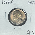 1938-D Jefferson Nickel ~ Gem ~Beautiful Coin~