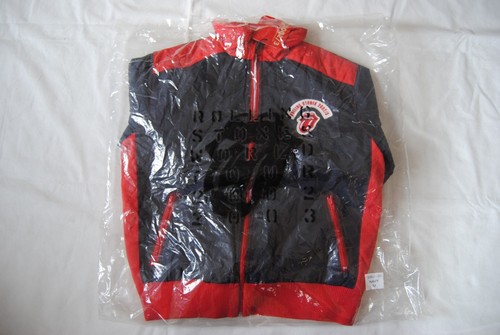 Rolling Stones Logo Brodé 2002/ 3 Marine Tour Veste Aviateur Neuf Official - Picture 2 of 12