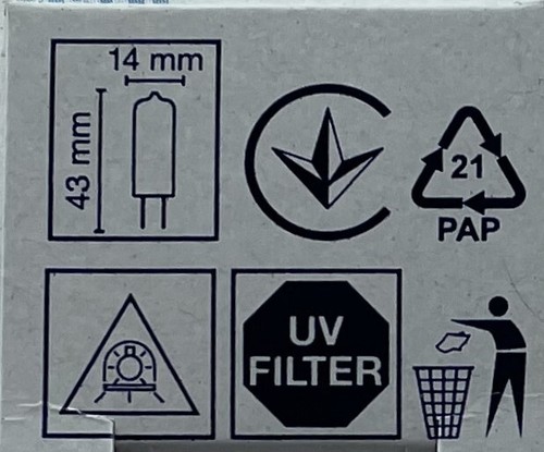 OFENLAMPE GLÜHBIRNE OSRAM 66725 230V 25W OFENLAMPE G9 Leuchtmittel 2er Pack - Bild 5 von 7