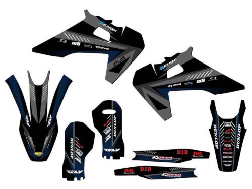 2019-2022 TX SURGE Black Senge Graphics Kit Compatible with Husqvarna - Picture 1 of 10