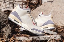 Nike Air Jordan 3 III Retro SE Muslin Canvas Cement Grey Red DH7139-100 Mens 9.5