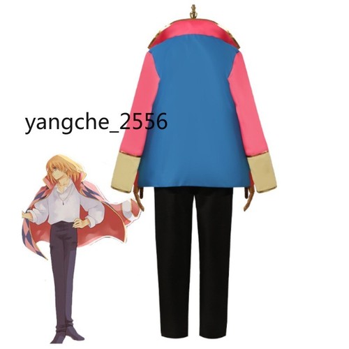 NEW Howl's Moving Castle Movies Howl Cosplay Costume Animation Anime Polyester - Picture 3 of 8
