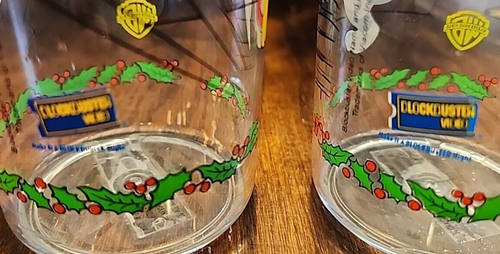 Vintage Sylvester & Tweety Christmas Glasses-Set of 2-Blockbuster Warner Bros - Picture 3 of 10