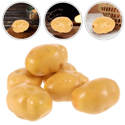 6Pcs Decoration Potato Simulated Photo Prop Photo Decorate - Picture 3 of 12