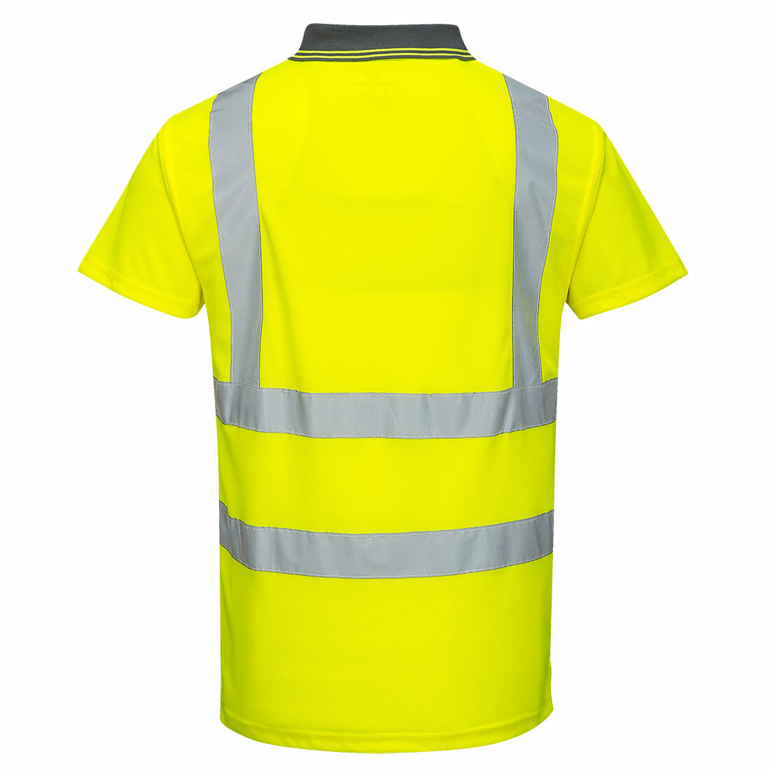 S477 - Hi-Vis Short Sleeve Polo Yellow - Picture 2 of 2
