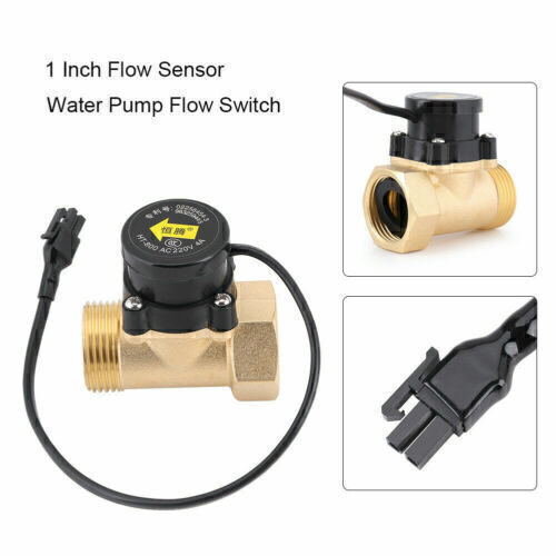 Wasser Pumpe Wasserdurchfluss Sensor Durchflussschalter AC 220V 200W G1 Gewinde- - Bild 11 von 12