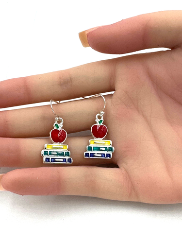 BACK TO SCHOOL hängende Ohrringe silber - Bild 3 von 6