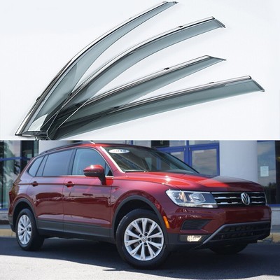 For VW Tiguan 2016-2019 Side Window Visors Sun Rain Guard Vent Deflectors