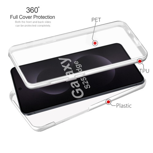 Funda Completa 360 Protección Frontal y Trasera para Teléfono Samsung Galaxy S25 edge - Imagen 33 de 36