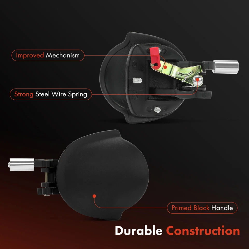 Manija de puerta exterior imprimada negra para Nissan Quest 1999-2002 lado del conductor delantero Foto 4 de 4