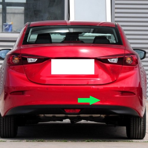 1x Parachoques trasero azul para Mazda 3 2014-2018 sedán remolque enganche cubierta marco ABS - Imagen 2 de 2