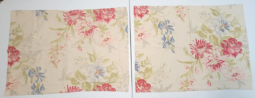 Set 2 federe cuscino standard floreale lino Marla Pottery Barn fiori rosa - Foto 4 di 15