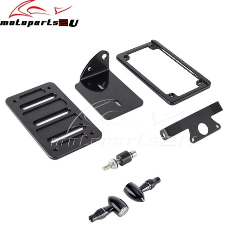 LED Mini Turn Signal Tail Light w/ License Plate Bracket Fit Sportster S RH1250S - Imagen 6 de 11