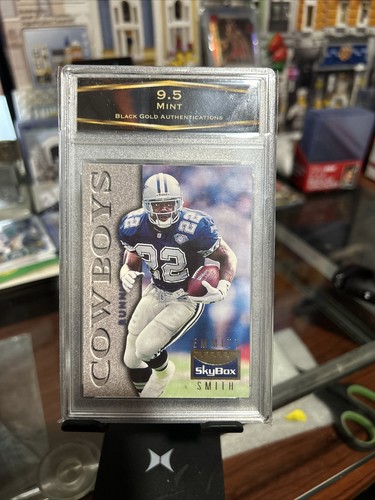 Emitt Smith Skybox 95 Black Gold Authentications 9.5 Rare Collectible🔥 - Picture 4 of 6