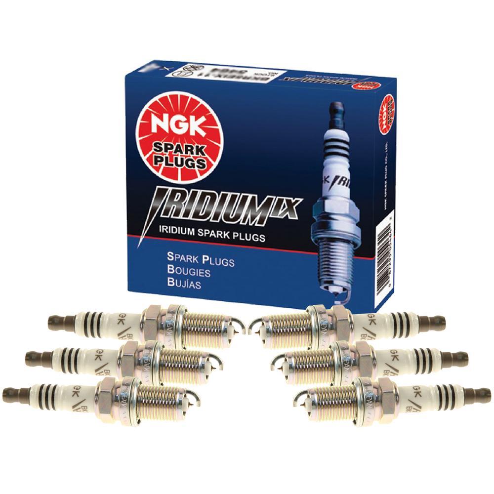 NGK BKR5EIX-11 Iridium Spark Plugs 6-pcs 5464 More Power More Spark Upgrade