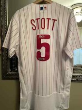 Bryson Stott Autographed Signed WHITE PHILLIES NIKE AUTHENTIC JERSEY FANATICS