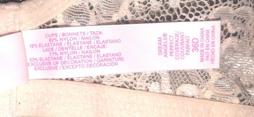 Victoria’s Secret Dream Angels Perfect Coverage Bra 36D Cherry Blossom NEW - Picture 8 of 10