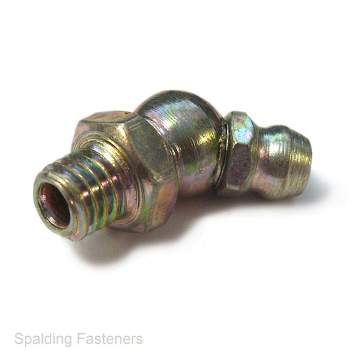 BSF Fettnippel aus verzinktem Stahl - 1/4" bis 3/8" - gerade, 45 & 90 Grad - Bild 2 von 11