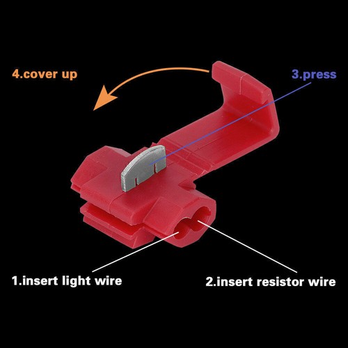 20x 6 ohm Load Resistor 50W Fix LED Bulb Fast Hyper Flash Turn Signal Blink - Picture 3 of 7