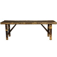 Oriental Furniture Simple Rustic Unique Coffee Table, 4-feet Japanese Style Spli on sale Oriental Furniture Simple Rustic Unique Coffee Table, 4-feet Japanese Style Spli on sale