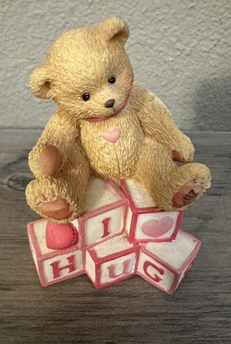 1996 Cherished Teddies "I Love Hugs" Mini Bear Figur P. Hillman 902969 - Bild 1 von 2