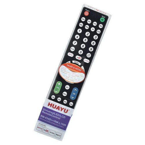 New HUAYU RM-034S+ RM-L1599 Replacement For Samsung Sony LG AOC LCD TV Remote - Picture 2 of 4