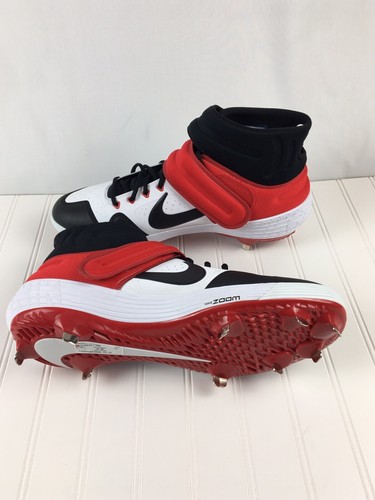New Nike Air Zoom Men Size 15 Red Black White Baseball Cleat (AJ6874-106) No Box - Picture 5 of 10