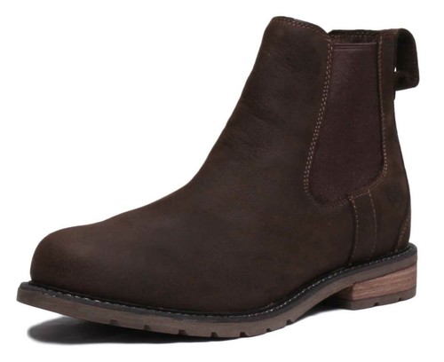 Ariat Wexford H2O Mens Leather Chelsea Boots In Khaki Size UK 7 - 12 - Picture 12 of 12