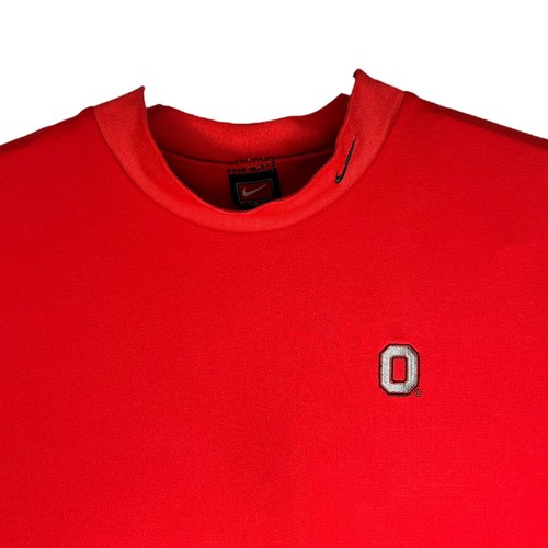 Camiseta De Colección Nike Cuello Simulado Manga Corta Talla Grande Roja Universidad Estatal de Ohio - Imagen 3 de 11
