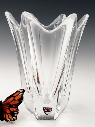 Orrefors FULL Lead Crystal Costa Boda Belle Vase, - Jan Johansson, MSRP $125. US - Picture 3 of 17