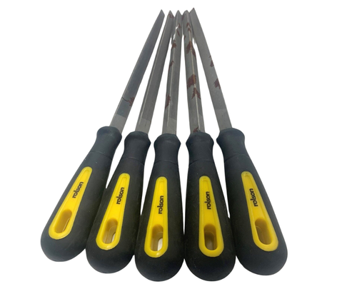 5pc Assorted Shape Files 200mm Metal File Set of 5 Rusty Bulk - Picture 2 of 3