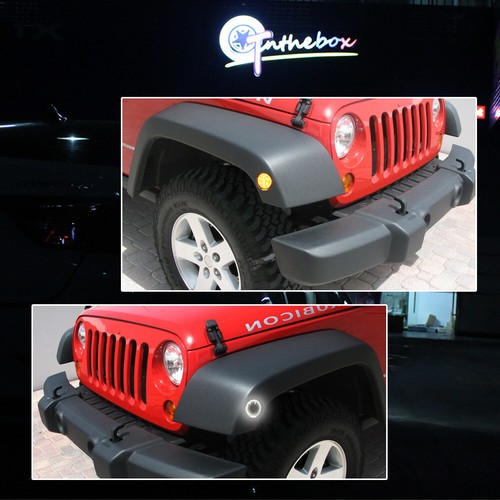 [Switchback] LED Side Marker DRL Front Fender Lights Fit 07-18 Jeep Wrangler JK - Bild 9 von 11