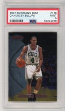 1997-98 Bowman's Best #116 CHAUNCEY BILLUPS - HOF Rookie RC - PSA 9
