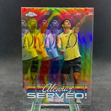 Carlos Alcaraz 2024 Topps Chrome Tennis Served Insert #SER-CA