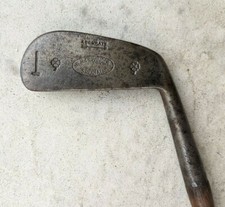 Antique Hickory Wood Shaft Golf Club W.H. William Trovinger Special Mid Iron M2