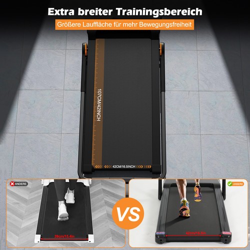 2-in-1 Laufband Elektrisch, Underdesk Treadmill, Walking Jogging Pad, Klappbar - Bild 9 von 9