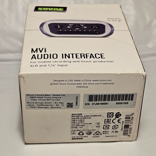 Shure MVi Digital Audio Interface with USB for your PODCASTS - Picture 8 of 9