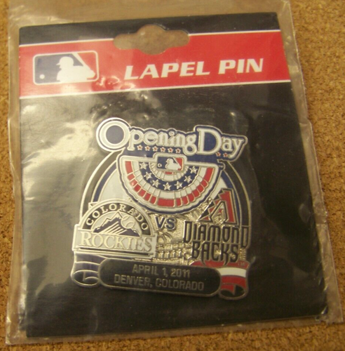 2011 Colorado Rockies v Arizona Diamondbacks Opening Day pin Coors Field AIBM - Picture 2 of 6