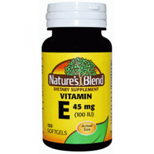 Nature's Blend Vitamine E 100 Ui 100 Capuchons Par - Photo 1 sur 1