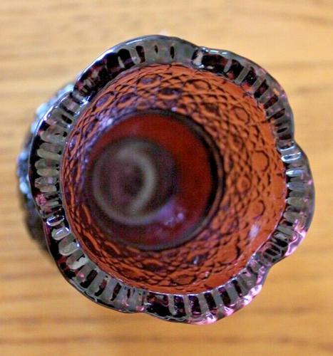 Amethyst Lila Knopf Muster Zahnstocher Streichholz Eierhalter Vintage - Bild 8 von 8
