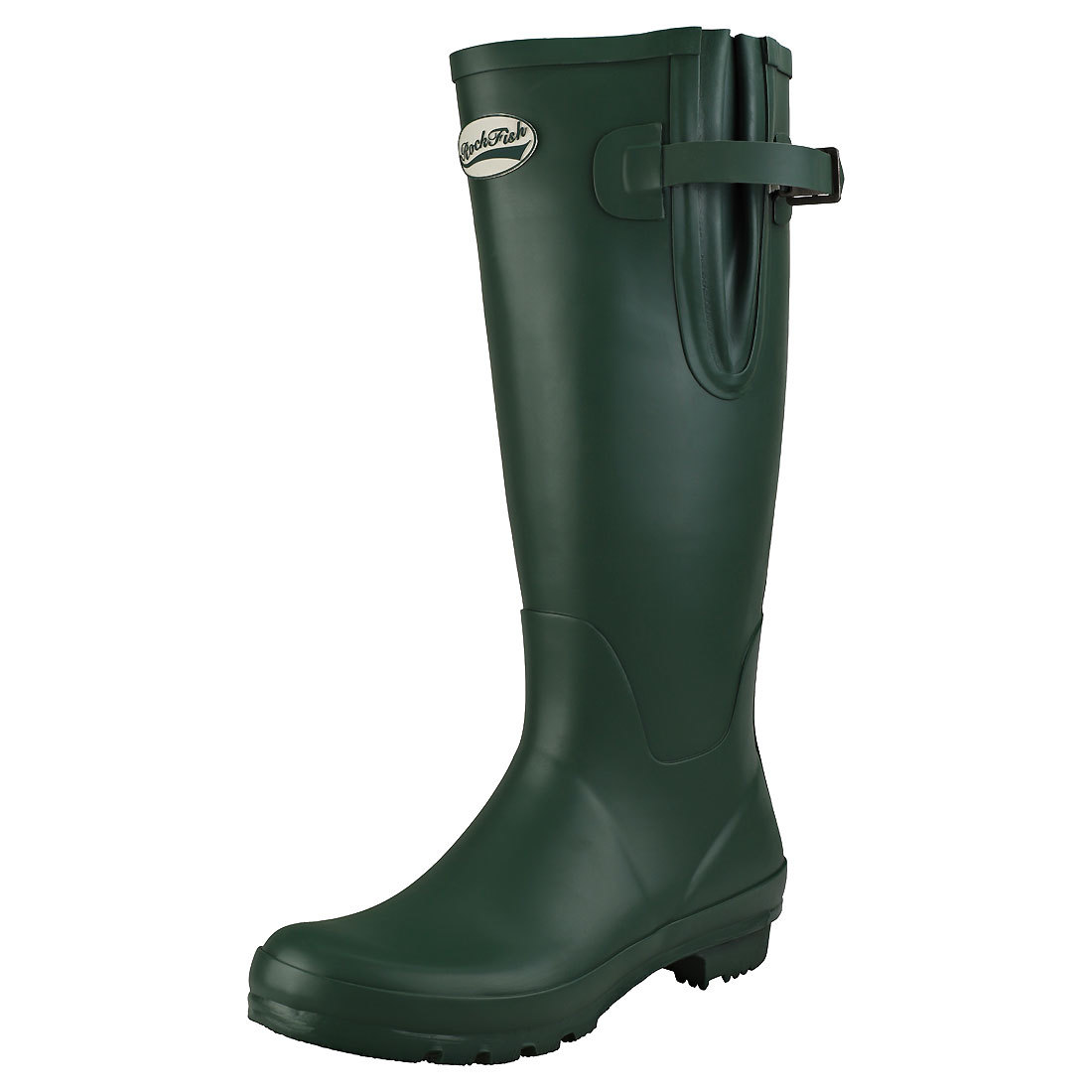Rockfish Classic Tall Adjustable Mens Grün Synthetic Wellington Stiefel - 12 UK Rockfish Classic Tall Adjustable Mens Grün Synthetic Wellington Stiefel - 12 UK